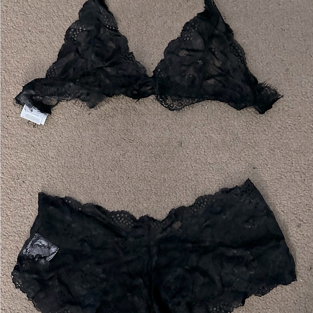 Bralette and Boyshort lace set